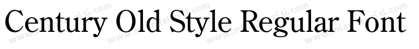 Century Old Style Regular Font字体转换